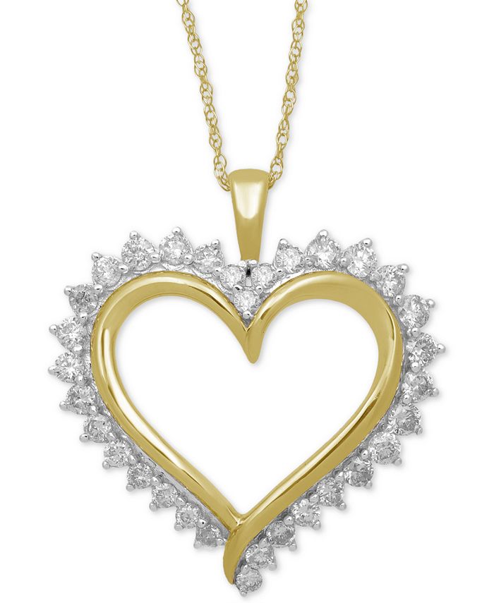 Macy's heart new arrivals pendant