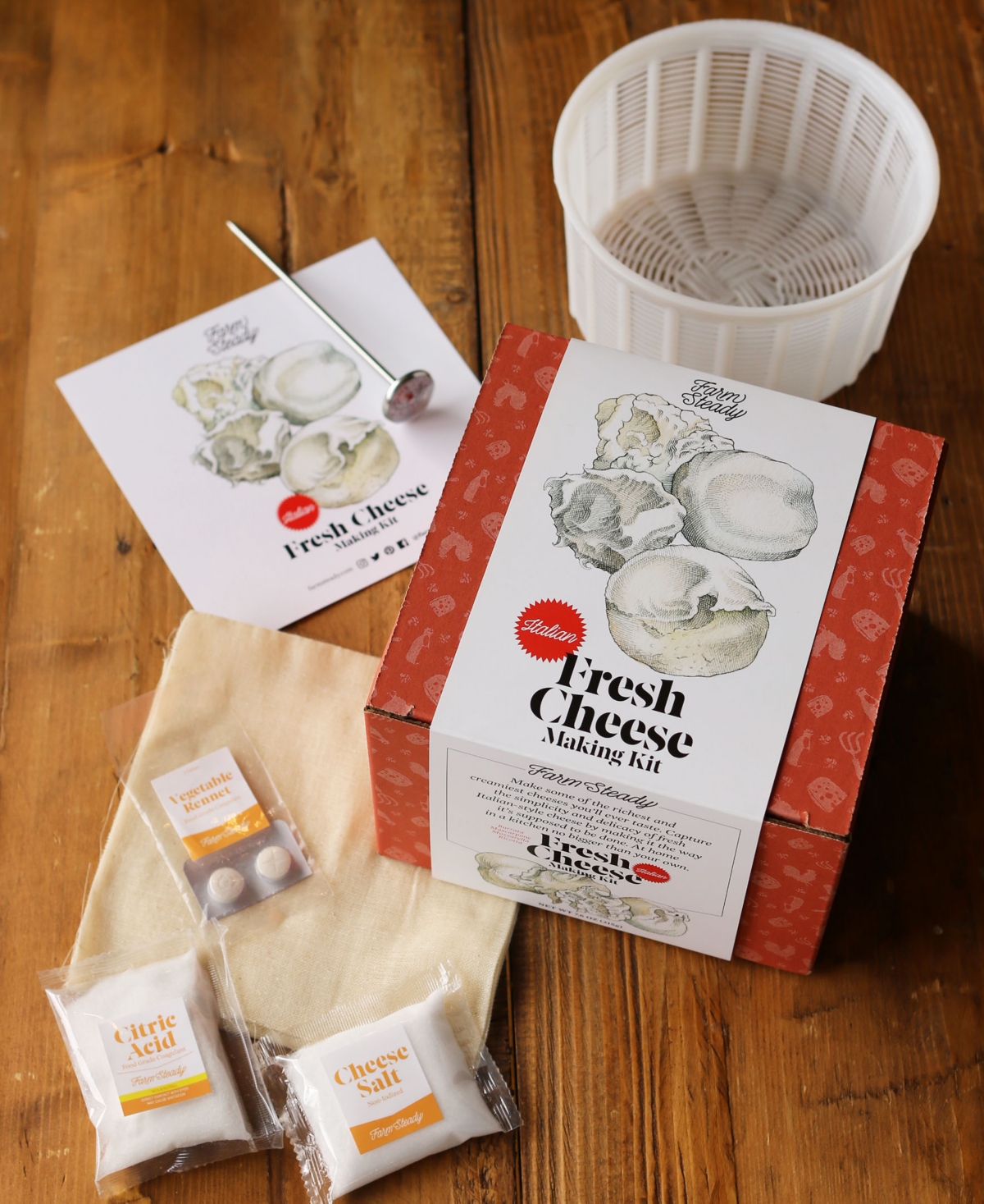 Brooklyn Brew Shop Italian Fresh Cheese-making Kit In Red