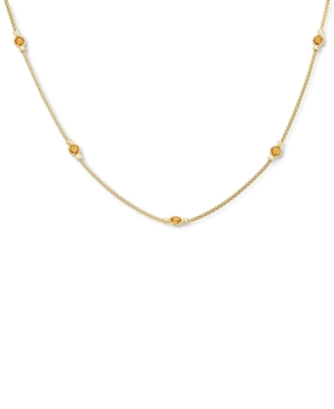 Amethyst Station Collar Necklace (1-3/8 ct tw) in 14k Rose Gold-Plated Sterling Silver 18