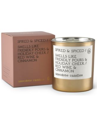 Anecdote Candles - Spiked & Spiced Red Wine & Cinnamon Boxed Gold Tumbler Candle, 9-oz.