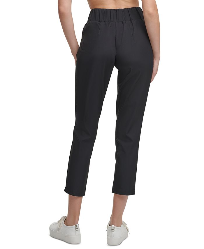 Calvin Klein Front Pleated Tapered Pants & Reviews - Pants & Capris ...