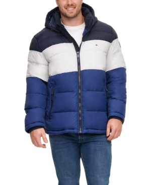 Tommy Hilfiger Men's Big & Tall Quilted Hooded Puffer Jacket, Created for Macy's