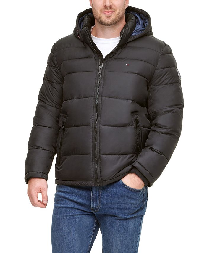 Tommy Hilfiger Men's & Tall Quilted Hooded Puffer Jacket, for Macy's & Reviews - Coats & Jackets - Men - Macy's