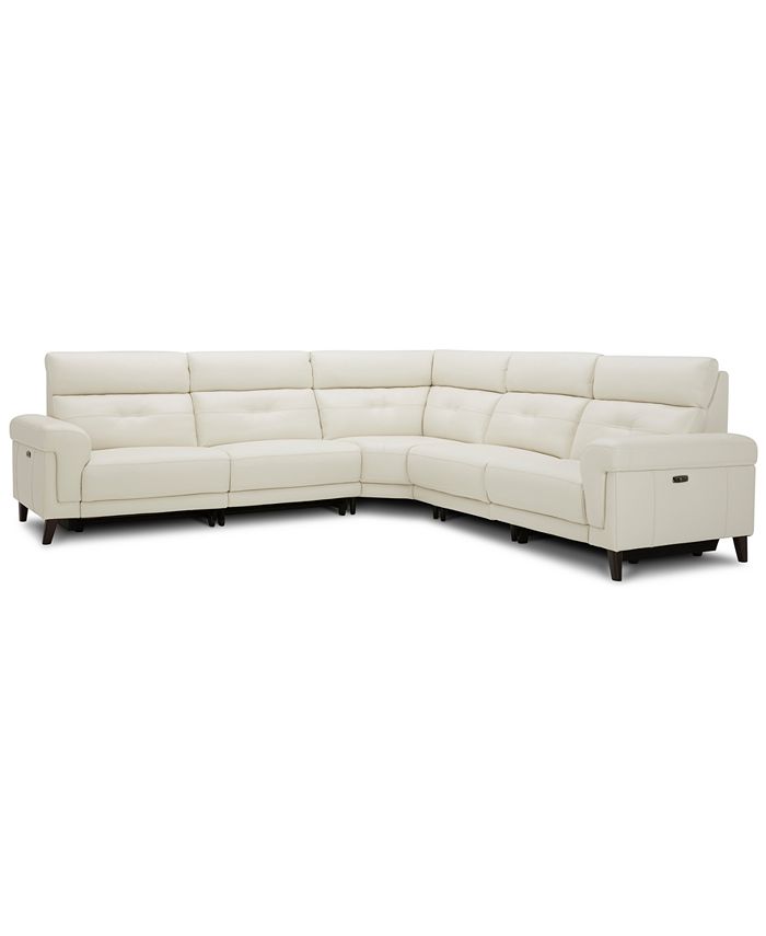 Furniture Jazlo 5 Pc Leather Sectional, Macys Leather Sofa Sectional