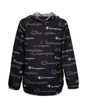 image of Toddler Boys Aop Shadow Script Windbreaker Hoodie