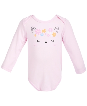 First Impressions Baby Girls Cat Face Bodysuit Created for Macy's