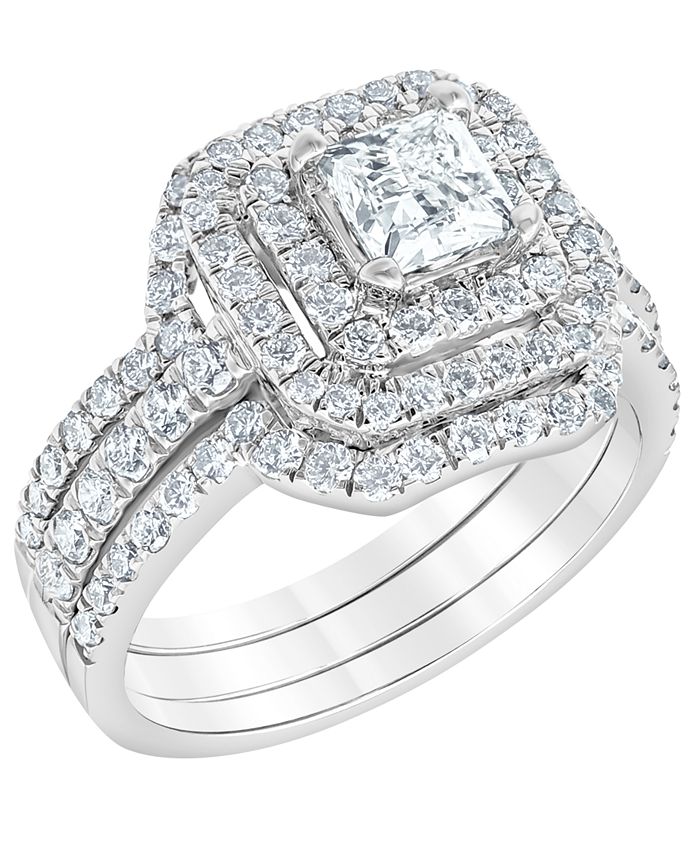 Macy's - Diamond Bridal Ring Set (2 ct. t.w.) in 14K White Gold