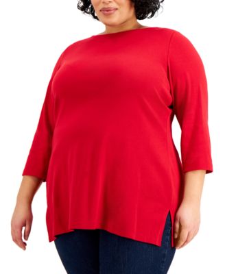 macys plus size womens tunic tops