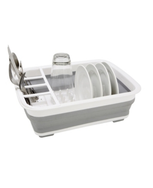 Kitchen Details Collapsible Dish Rack In White