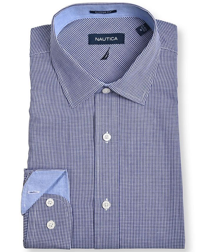 Nautica Men's Classic/RegularFit Plaid Dress Shirt Macy's