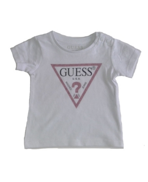 image of Guess Baby Girls Short Sleeve Classic Logo T-Shirt