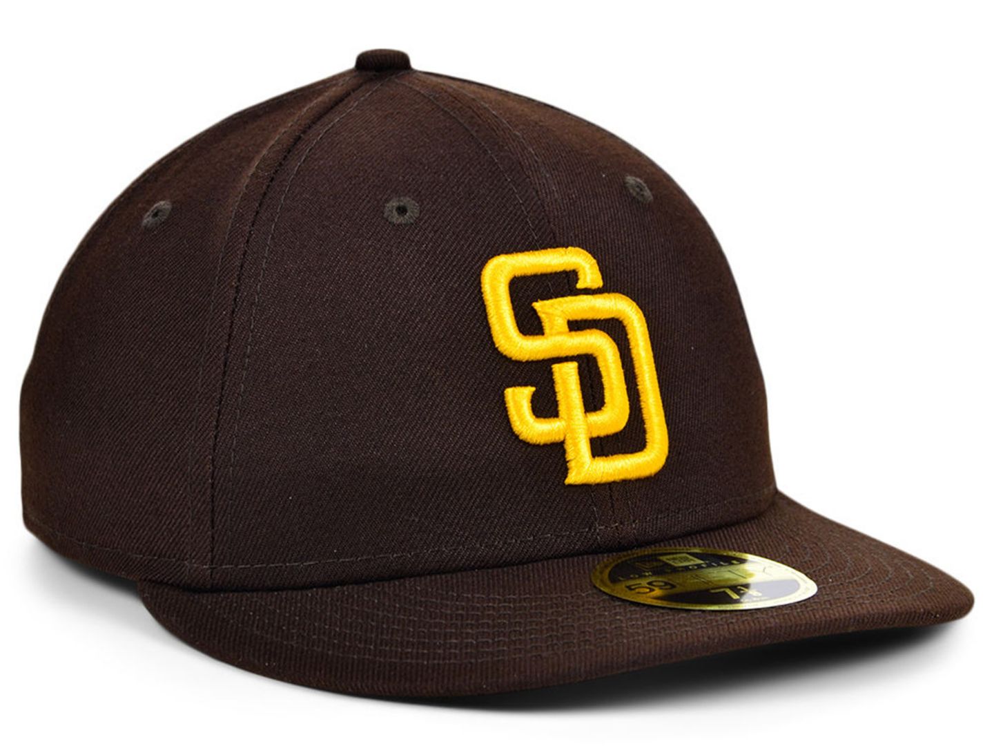Мужская кепка New Era Brown San Diego Padres Authentic Collection On-Field Low Profile 59Fifty Fitted Hat — фото 2
