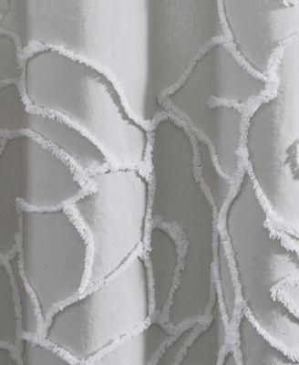 Chenille Rose Shower Curtain, 72" x 72"