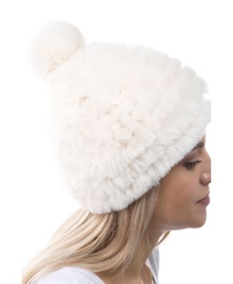 Women's Cozy Stretch Luxe Faux Fur Pom Hat