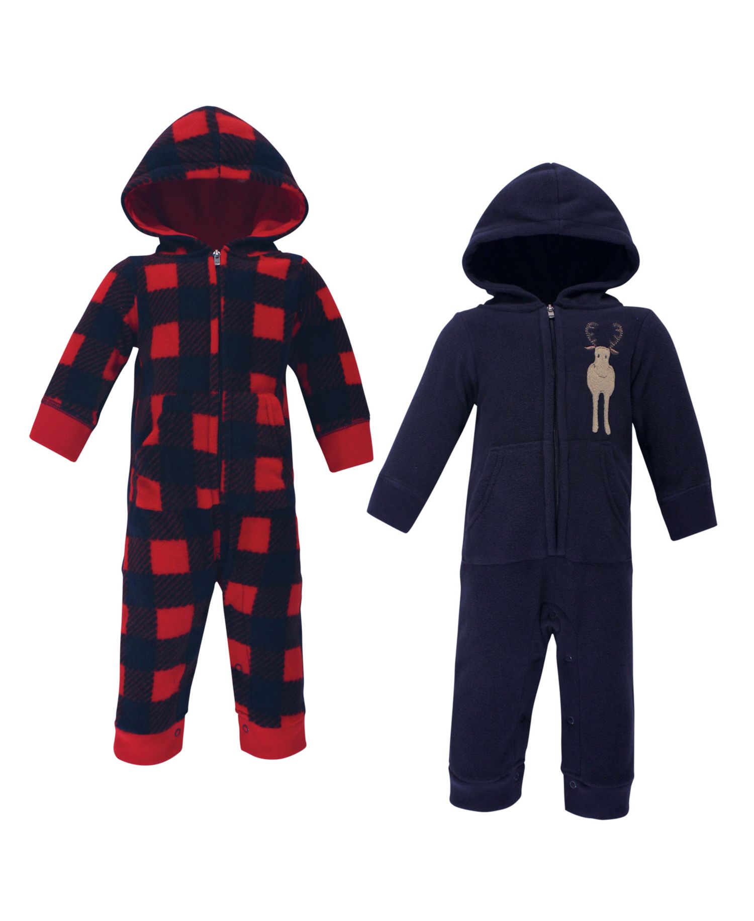 Baby Boys Hudson Plush Fleece All-in-One Playwear