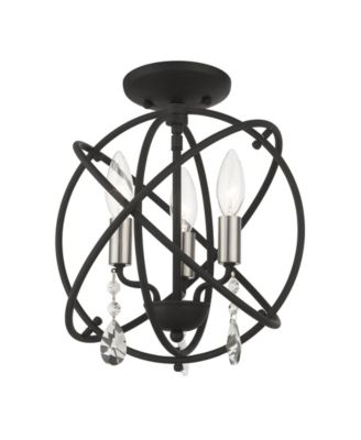 Aria 3 Lights Convertible Chandelier or Semi Flush