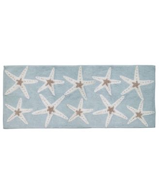 Sequin Shells Beachy Cotton Bath Rug, 24" x 60"
