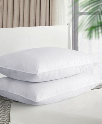 Standard Down Feather Bed Pillows, 2 Pack