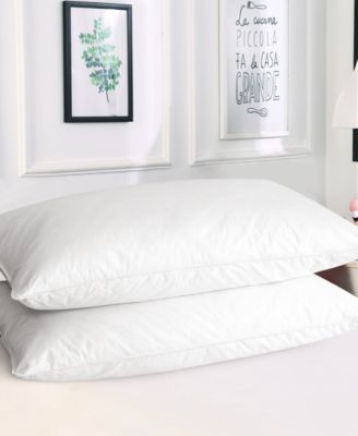 Standard Down Feather Bed Pillows, 2 Pack