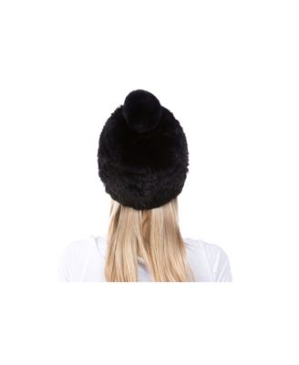 Women's Cozy Stretch Luxe Faux Fur Pom Hat