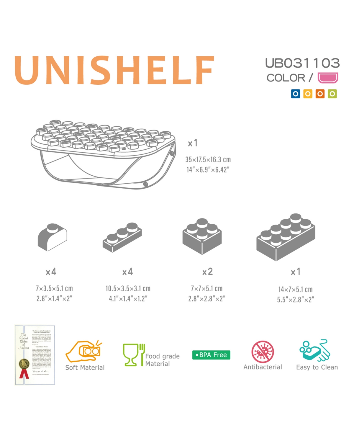 Shop Uniplay Unishelf And 11 Piece Soft Blocks In Multi