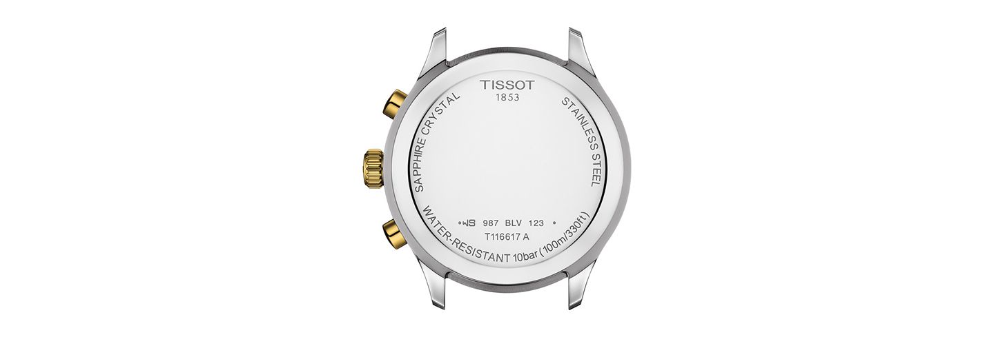 Мужские часы Tissot Swiss Chronograph Chrono XL Classic Two-Tone Stainless Steel Bracelet Watch 45mm — фото 3