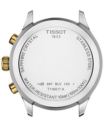 Tissot - Men's Swiss Chronograph XL Classic Two-Tone Stainless Steel Bracelet Watch 45mm