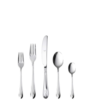Mepra Diamante Flatware Set, 5 Pieces In Silver-tone
