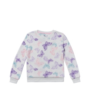 image of Big Girls Long Sleeve All Over Print Pullover