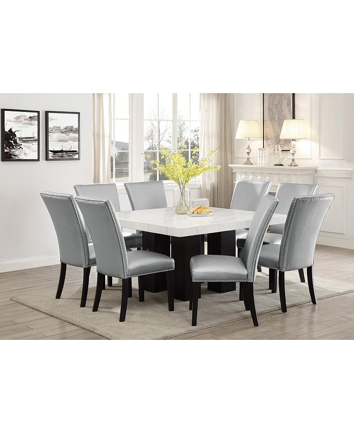 Furniture Camila Silver Dining Chair, Created for Macy's & Reviews