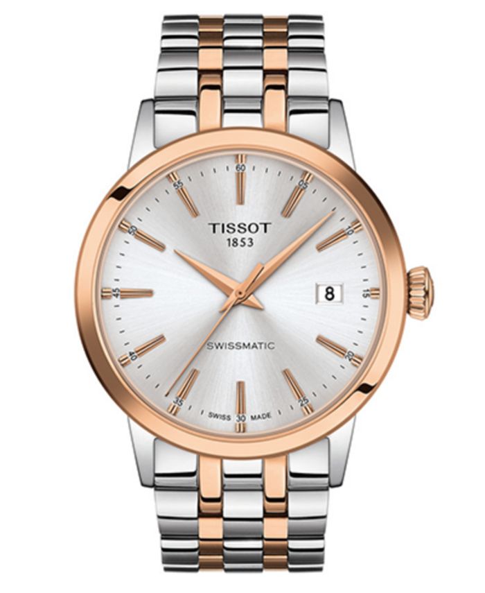 Tissot - Men's Swiss Automatic Classic Dream Two-Tone Stainless Steel Bracelet Watch 42mm