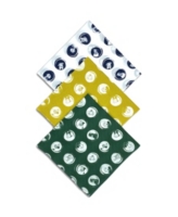 ConStruct x Best Friends Unisex Dog Sketch Bandanas, 3 Pack - Yellow