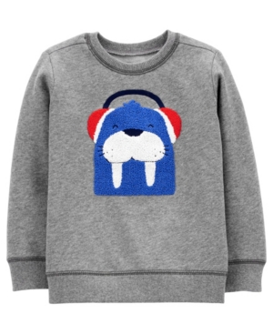 image of Carters Toddler Boy Walrus Fleece Pullover