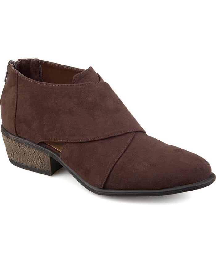 journee collection womens avryl booties block heel