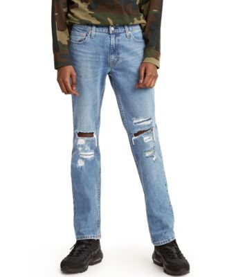 macy's black ripped jeans mens