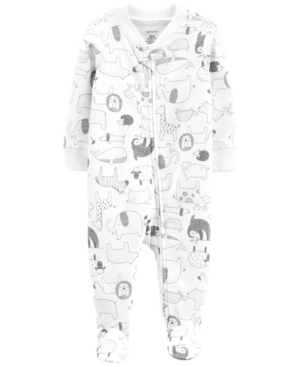 Carter's Baby Boys and Girls Zoo 2-Way Zip Cotton Sleep and Play One Piece