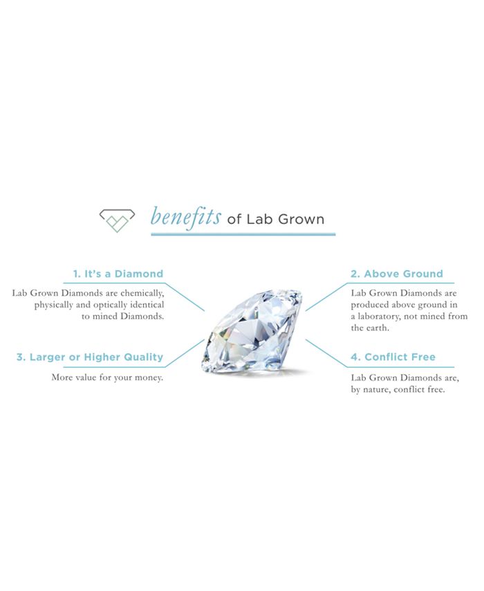 Grown With Love IGI Certified Lab Grown Diamond Engagement Ring (1-1/4 ...