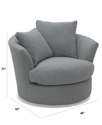 Furniture - Gympson Fabric Swivel Chair