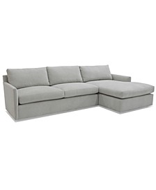 CLOSEOUT! Fenniston 2-Pc. Fabric Sectional with Chaise, Created for Macy's