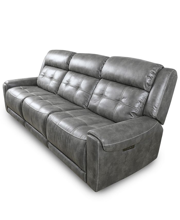 Furniture CLOSEOUT! Rihaan 3Pc. Fabric Sofa with 2 Power Recliners