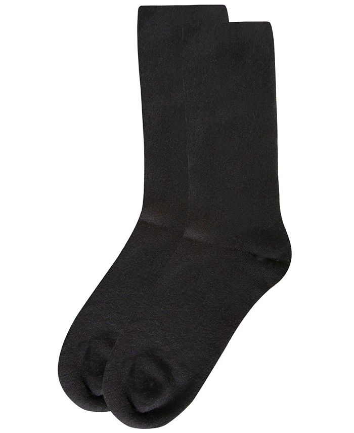 Natori Women's Solid Flat Knit Cashmere Blend Crew Socks - Macy's