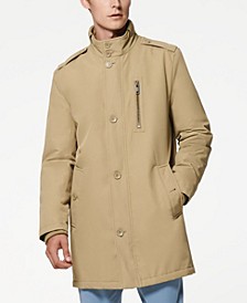Cullen Oxford Men's Twill Military Inspired Style Coat with Rib Detail