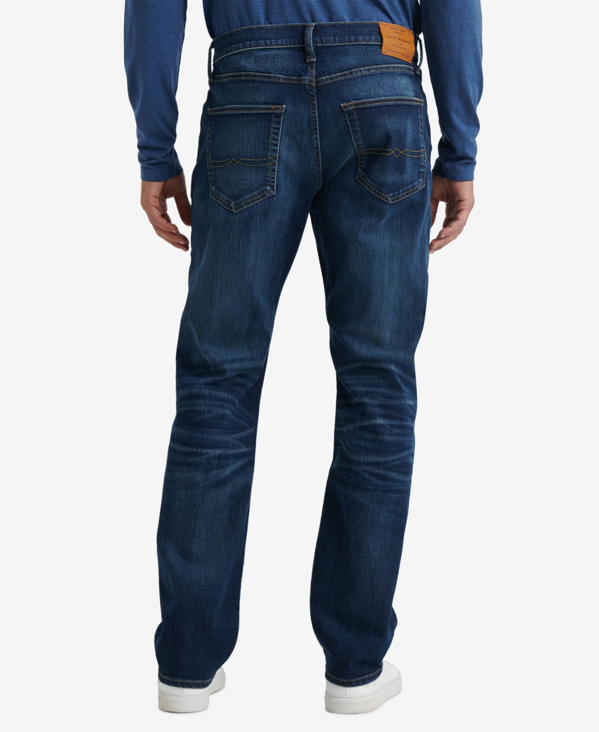 Shop Lucky Brand Men's 223 Harrison Straight Fit Stretch Jeans In Leon Park