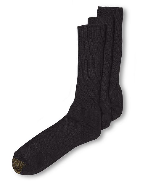 Gold Toe Adc Acrylic Fluffies 3 Pack Crew Casual Men S Socks