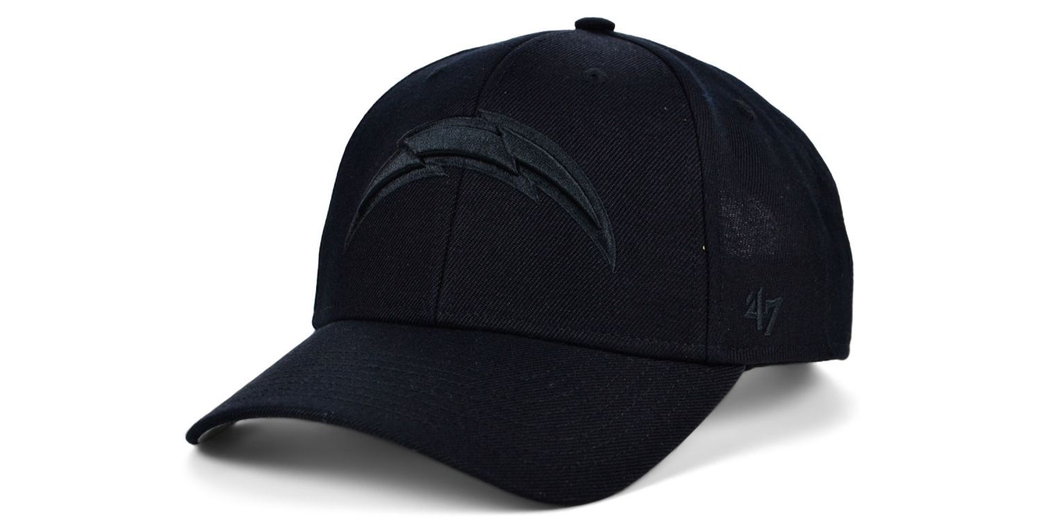 Los Angeles Chargers Black & Black MVP Cap