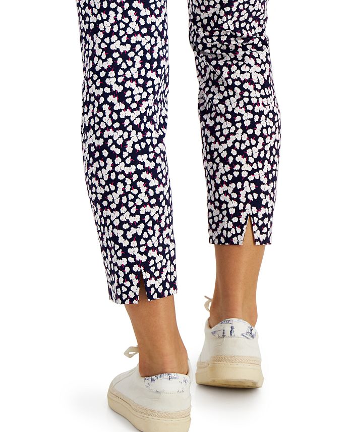 floral pull on pants