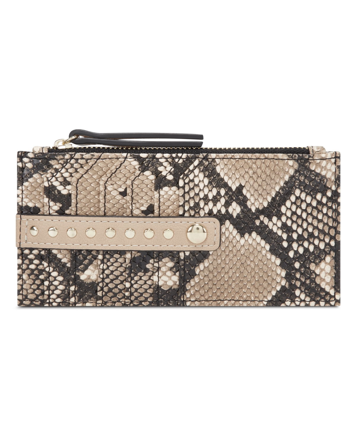Inc International Concepts Hazell Cardcase, Created For Macy's In Camel Snake,gold