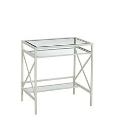 Evelynna Metal or Glass Small Space Desk
