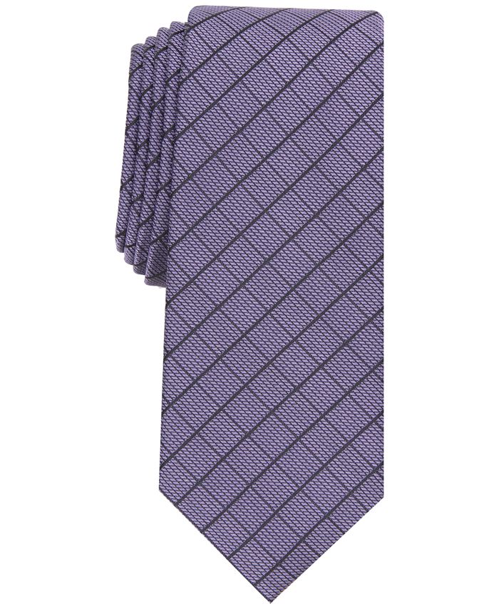 Alfani Men's Vendetta Grid Tie, Created for Macy's - Macy's