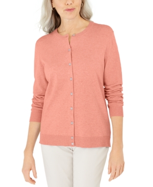 Karen Scott Crew-Neck Cardigan Created for Macy's